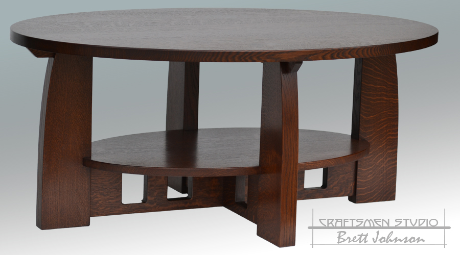 Limbert Oval Coffee Table | Hand Crafted Arts and Crafts Furniture