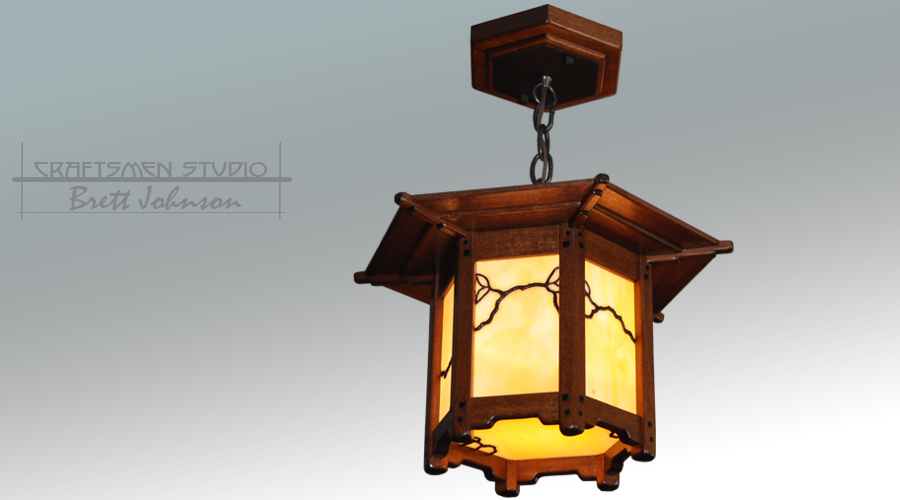 Greene and Greene Style Lantern Pendant | Arts and Crafts Lighting
