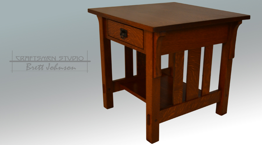 Mission Style End Table | Craftsman Style Arts and Crafts Furniture