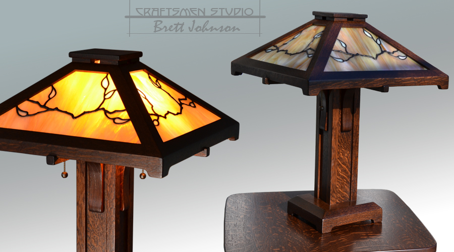 Hand Crafted Arts And Crafts Lighting, Craftsman Mission Style Table Lamps
