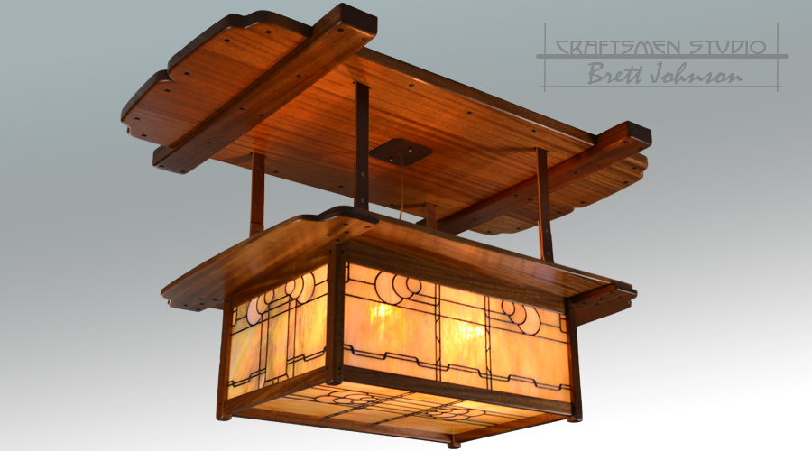 Greene and Greene Gamble House Dining chandelier Reproduction