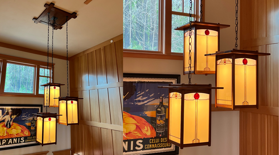 Arts and Crafts Style lighting design from Craftsmen Studio