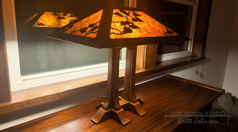 Reproduction Charles Limbert Desk lamp