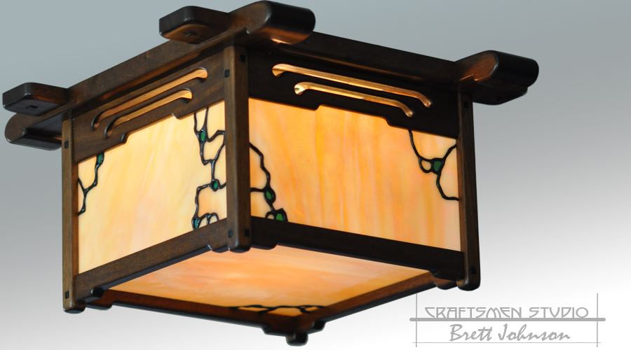 Greene and Greene Lighting Pratt House Fixture | Arts and Crafts Ceiling Light Fixture